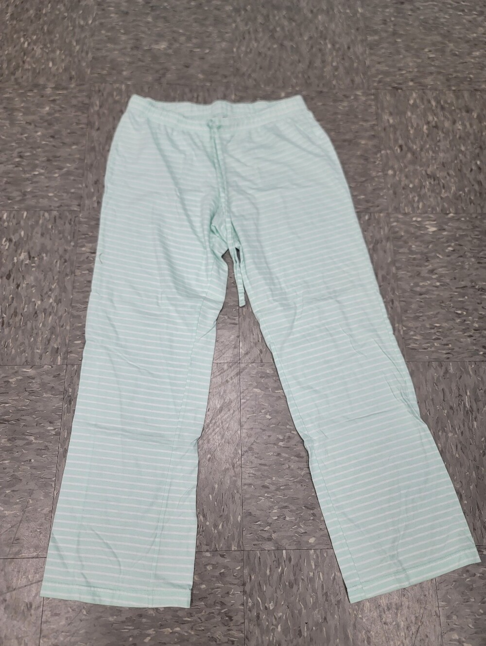 Old Navy Flannel Light Green White Pajama Sleep Pants Medium